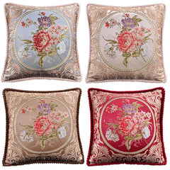 Kissenbezug – Jacquard Floral – 48x48cm