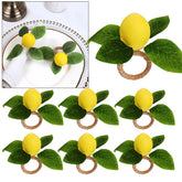 Zitronenserviettenringe – Elegantes Sommerdesign – Versch. Grössen