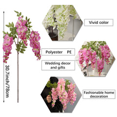Künstliche Glyzinien-Girlande – Edles Design – Wohndekor