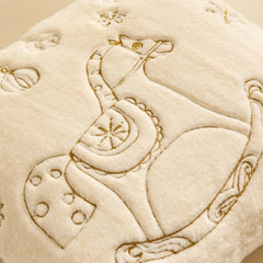 Weihnachtskissenbezug – Plüsch Bestickt – Wohndekor