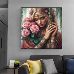 Leinwandkunst – Amerikanischer Stil Baumwolle – 20x20cm bis 58x58cm