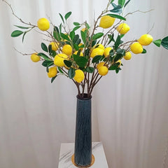 Künstlicher Zitronenzweig – Leuchtendes Gelb – 82cm