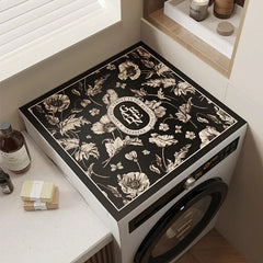 Vielseitige Staubschutzabdeckung aus Diatomeen-Schlamm-Material, florales Design, Grösse: 50 * 60cm, Farbe: Retro Blumen