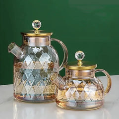 Teekannen-Set – Keramik & Glas – 1L Volumen