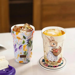 Thermosbecher – Keramikdesign – 420ml Vakuumflasche