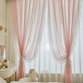 Transparente Prinzessinnen-Vorhänge – Jacquard-Design – Luxus-Wohnzimmer