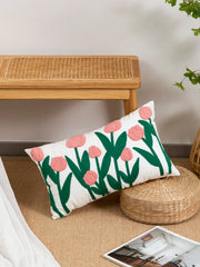 Tulpenmuster Kissenbezug – Bohemian Baumwolle – 450mm*450mm