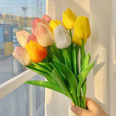 Tulpenstrauss – Realistische Latexblumen – Hochzeit & Wohndekor