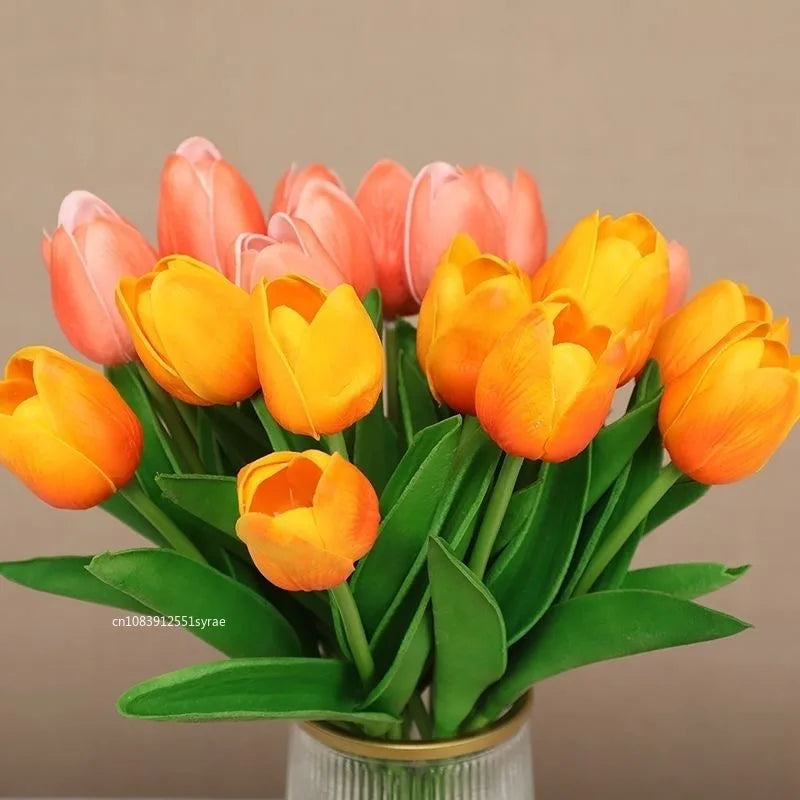 Tulpenstrauss – Realistische Latexblumen – Hochzeit & Wohndekor