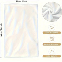 Vintage Blumen Handtücher – Polyester Strick – 24x16 Zoll