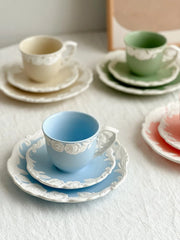 Vintage Kaffee Set – Porzellan – Mattes Rosendesign