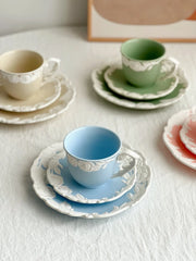 Vintage Kaffee Set – Porzellan – Mattes Rosendesign