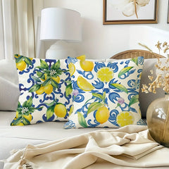 Vintage Kissenbezug aus Polyester, mehrfarbig, Grösse 50x50 cm, im Wohnzimmer