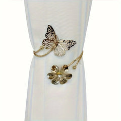 Vorhangringe – Metall Floral Hollow Out Schlafzimmer