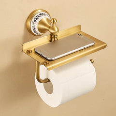 WC-Rollenhalter – Antik Messing Gebürstet