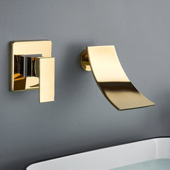 Wasserfallarmatur – Messing Wandmontage – Zeitgenössisch