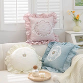 Weiches Kissenbezug – Monochromes Pflanzendesign – 45x45cm/50x50cm