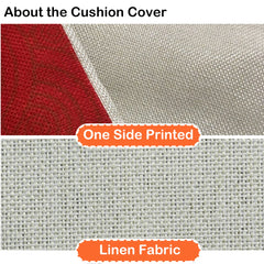 Weihnachtliche Kissenbezüge – Leinen/Baumwolle – 45x45cm Set