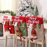 Weihnachtlicher Stuhlbezug – 3D Polyester – 52x46 cm