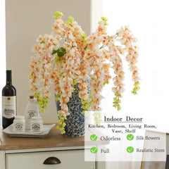 Wisteria Blumen – Polyester Design – 101 cm Girlande