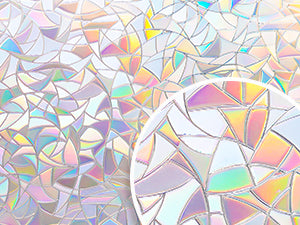 Regenbogen Fensterfolie – 3D Dekorativ – 55x500 cm