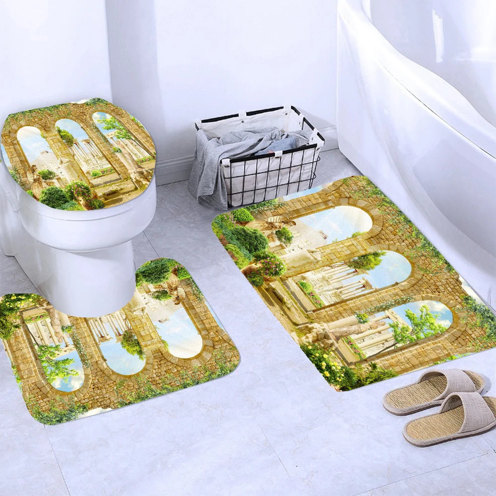 3D Duschvorhang – Marokkanischer Stil – 180x180cm