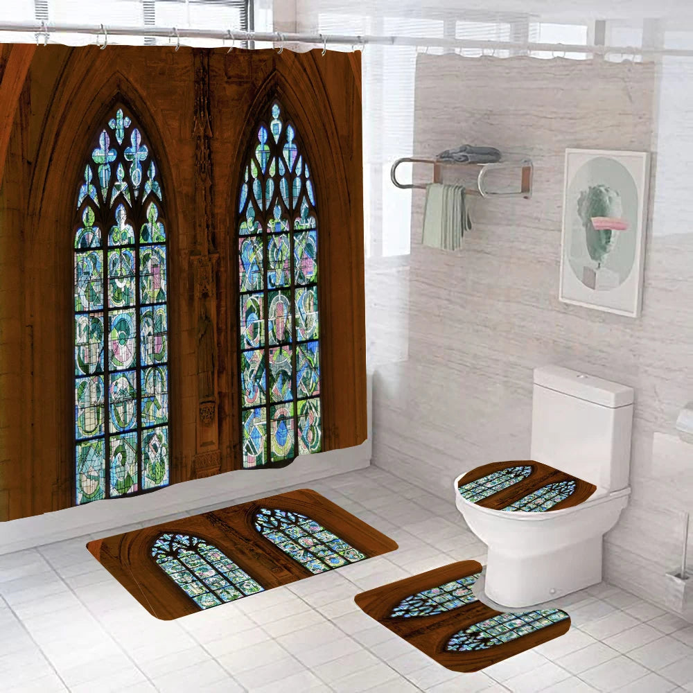 3D Duschvorhang – Marokkanischer Stil – 180x180cm