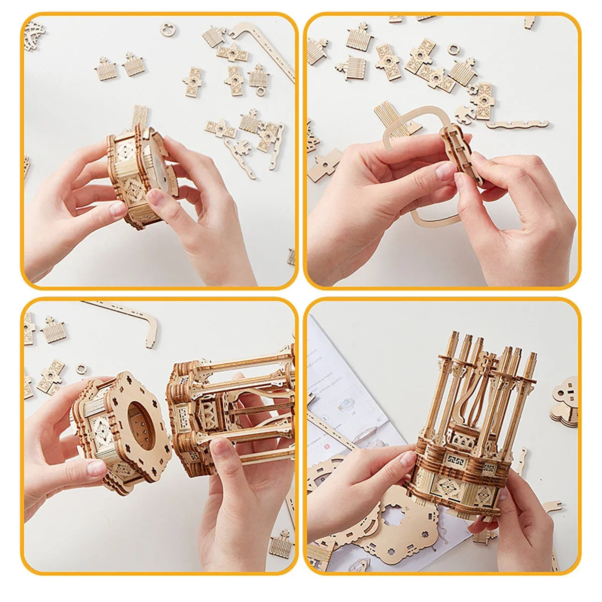 3D Holzpuzzle – Riesenrad Design – DIY Deko