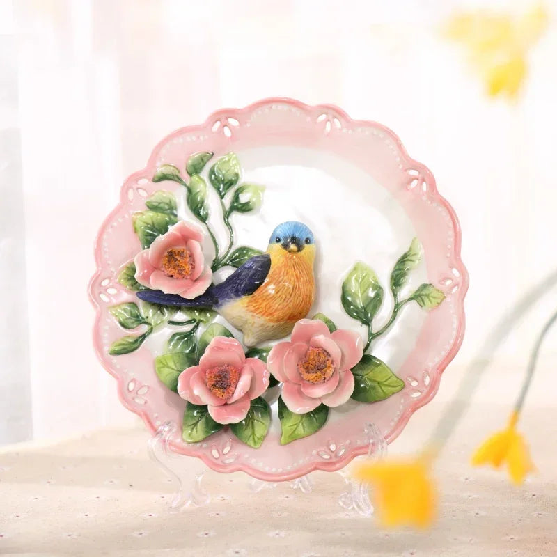 3D Keramik Wandplakette – Handarbeit – 21CM