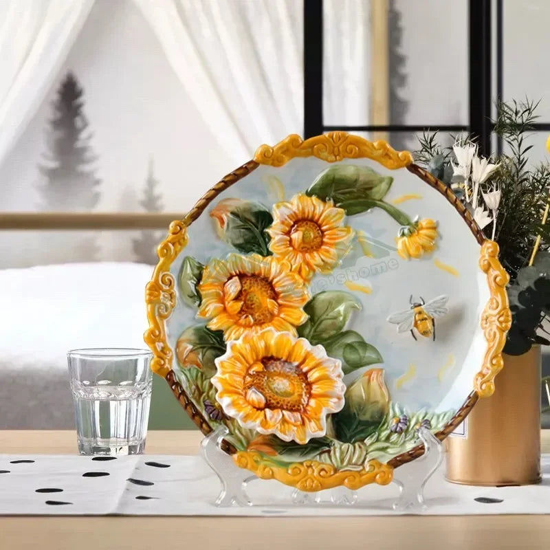 3D Keramik Wandplakette – Handarbeit – 21CM