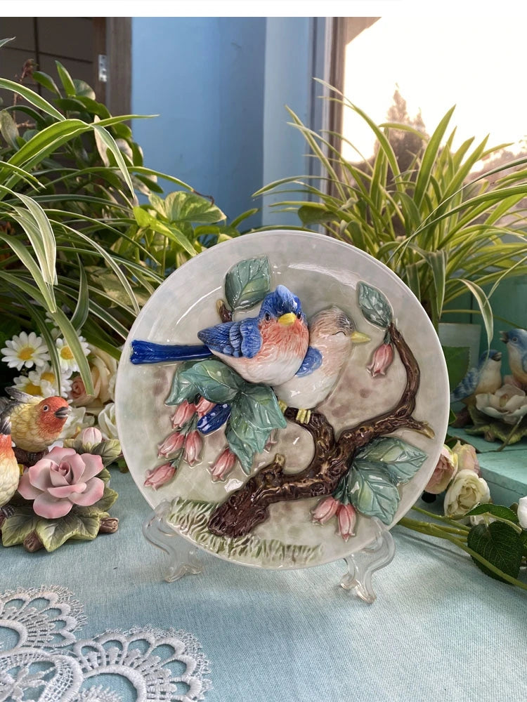 3D Love Porzellanteller – Europäischer Stil | 20.3x20.3x5.3 cm