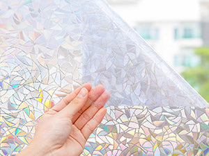 Regenbogen Fensterfolie – 3D Dekorativ – 55x500 cm