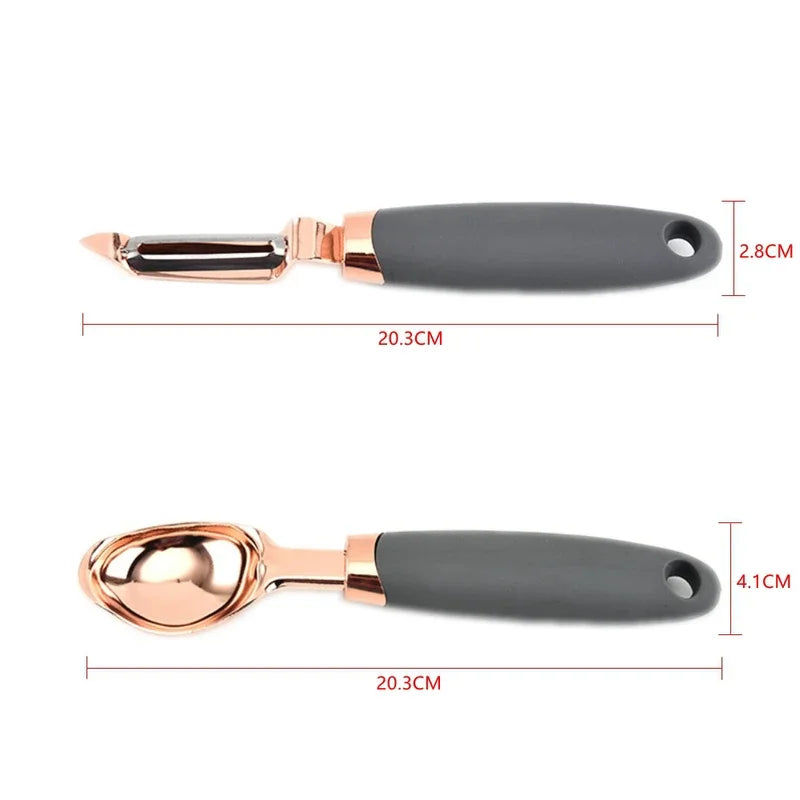 7-teiliges Küchenwerkzeug-Set aus Edelstahl – Ergonomisches Design