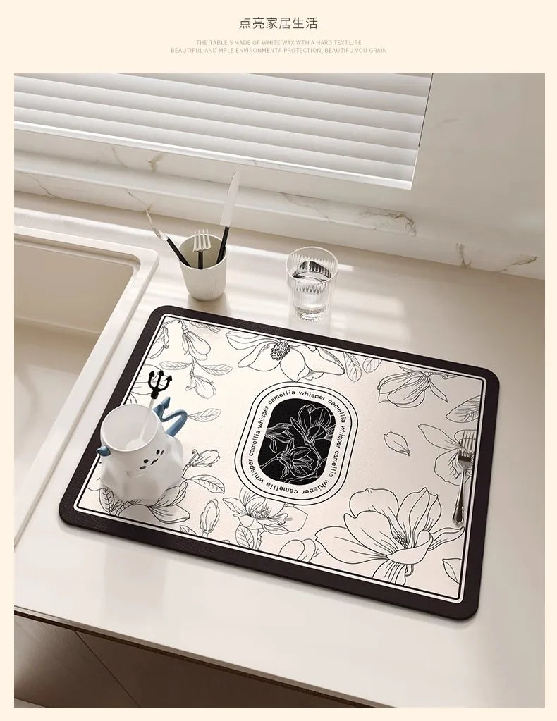 Abtropfmatte – Japan Stil, Diatomenschlamm, 30x40 cm