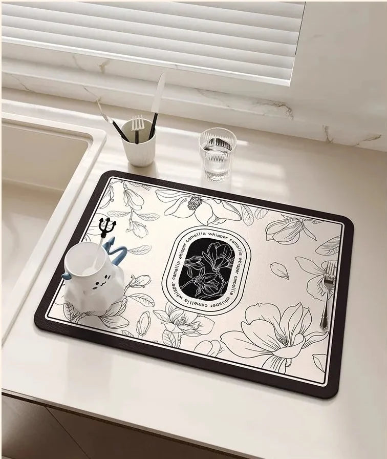 Abtropfmatte – Diatomerde & Rutschfest – Küchenutensil