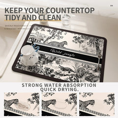 Abtropfmatte – Diatomerde & Rutschfest – Küchenutensil