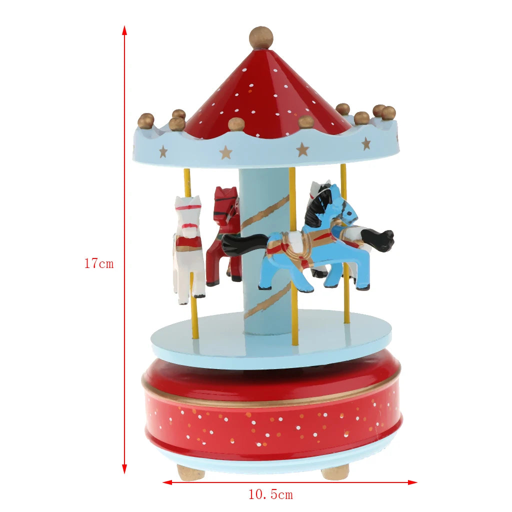 Karussell Musikbox – Modernes Harzdesign – 12x12x18.5cm