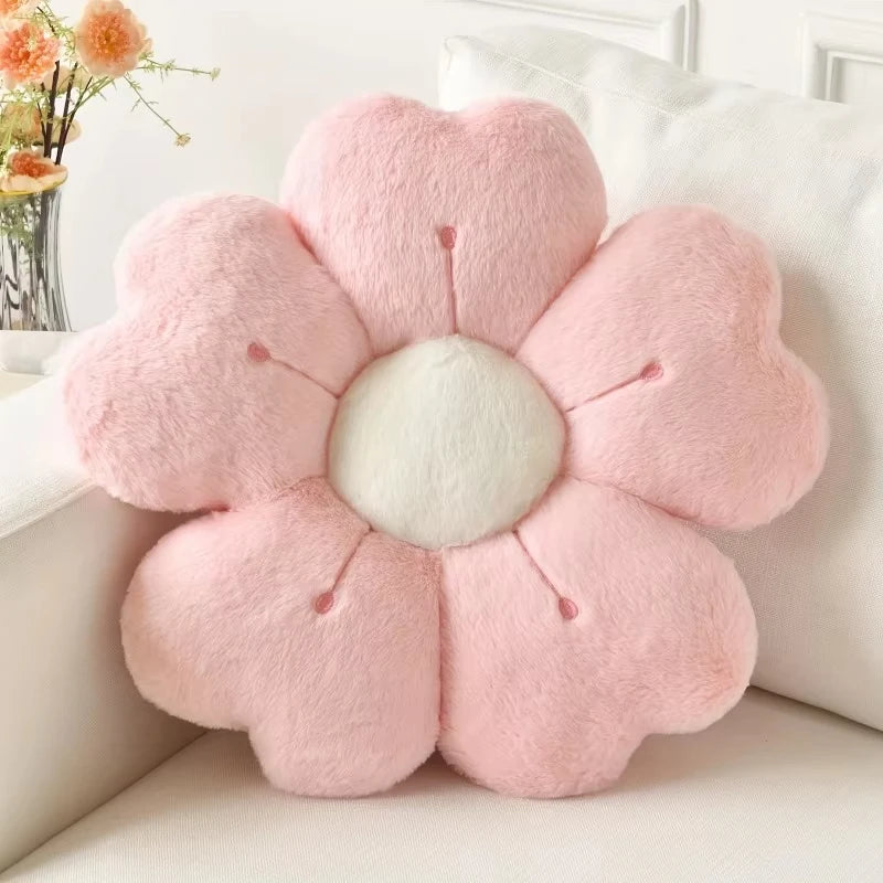 Sonnenblumenkissen – Plüschdesign – 50x50 cm Büromatte