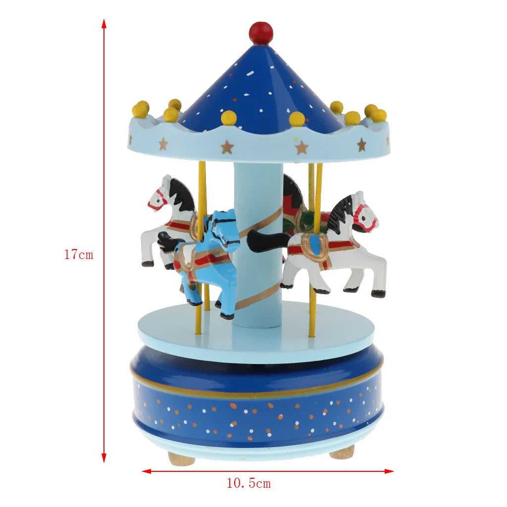 Karussell Musikbox – Modernes Harzdesign – 12x12x18.5cm