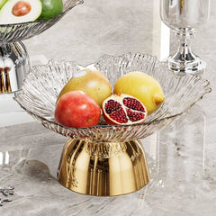 Obstschale mit Sockel – Modernes Design – 24x12 cm Display