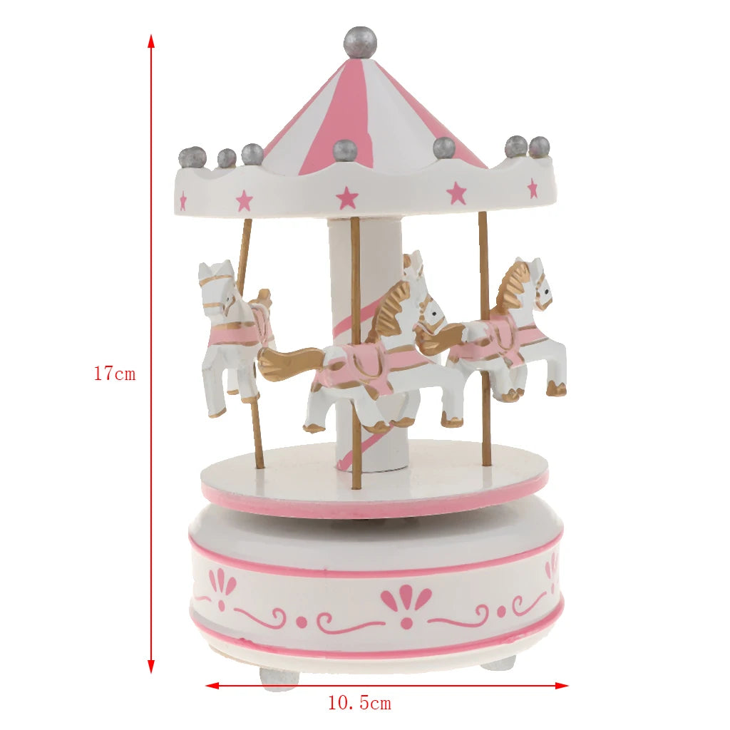 Karussell Musikbox – Modernes Harzdesign – 12x12x18.5cm