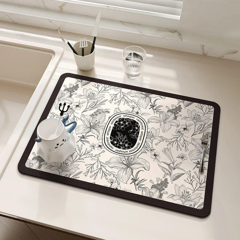 Abtropfmatte – Diatomerde & Rutschfest – Küchenutensil