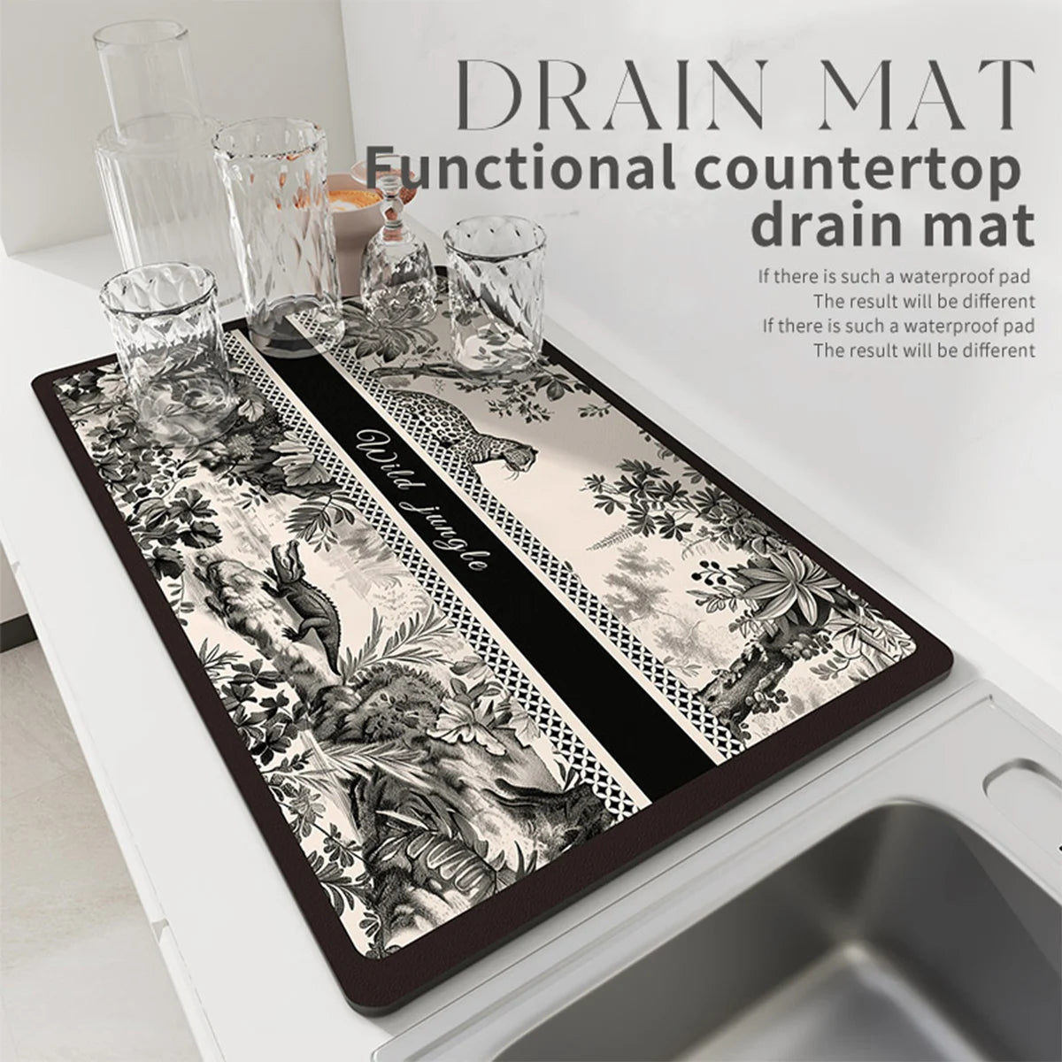 Abtropfmatte – Diatomerde & Rutschfest – Küchenutensil