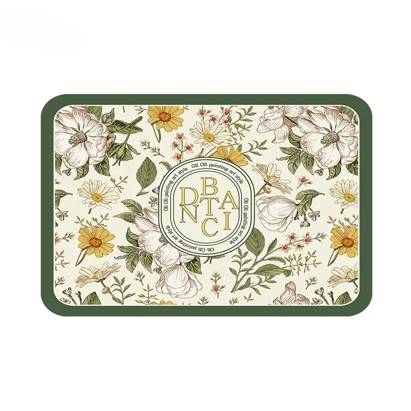 absorbierender Küchenteppich mit Blumenmuster aus Polyester 40x60 cm