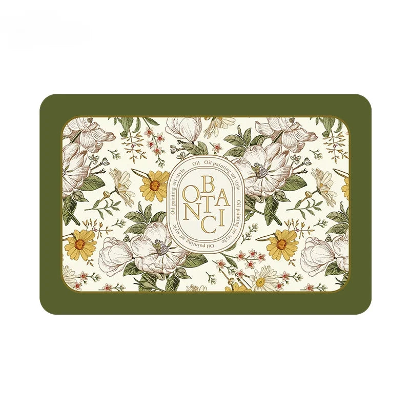 florale abtropfmatte aus polyester in grösse 40cmx60cm für die küche