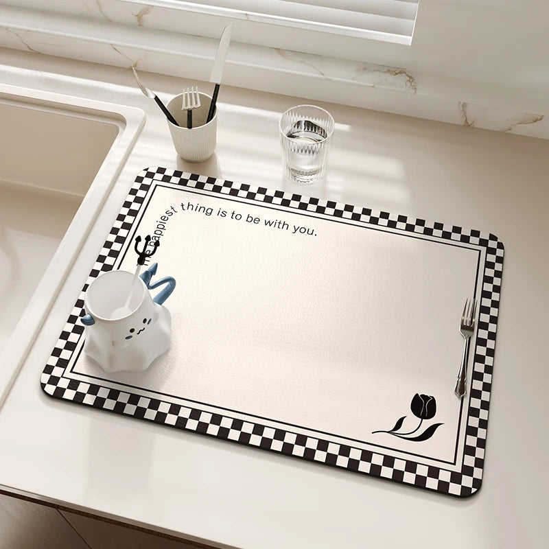 Abtropfmatte – Japan Stil, Diatomenschlamm, 30x40 cm