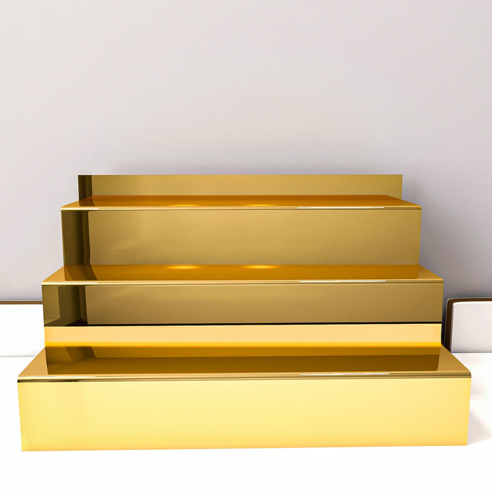 Acryl-Organizer – Gold Spiegel Design – 30x25x13 cm
