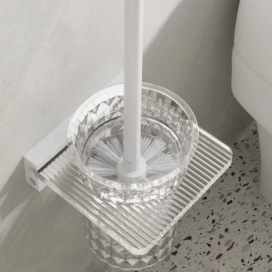 Acryl WC-Bürstenhalter – Modern Wandmontage