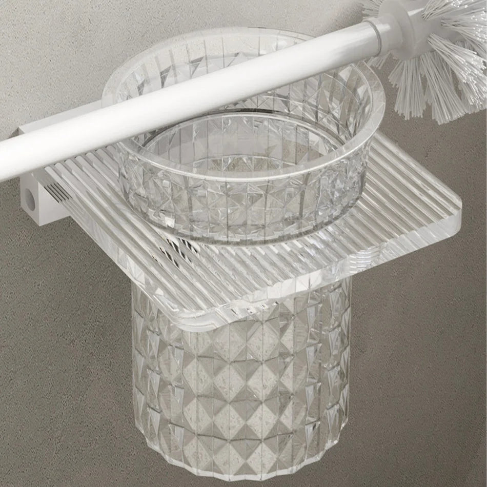 Acryl WC-Bürstenhalter – Modern Wandmontage
