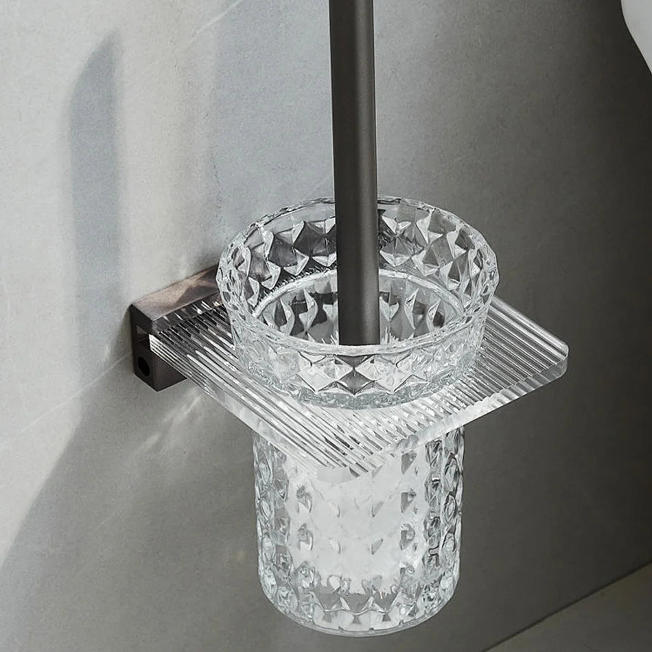 Acryl WC-Bürstenhalter – Modern Wandmontage